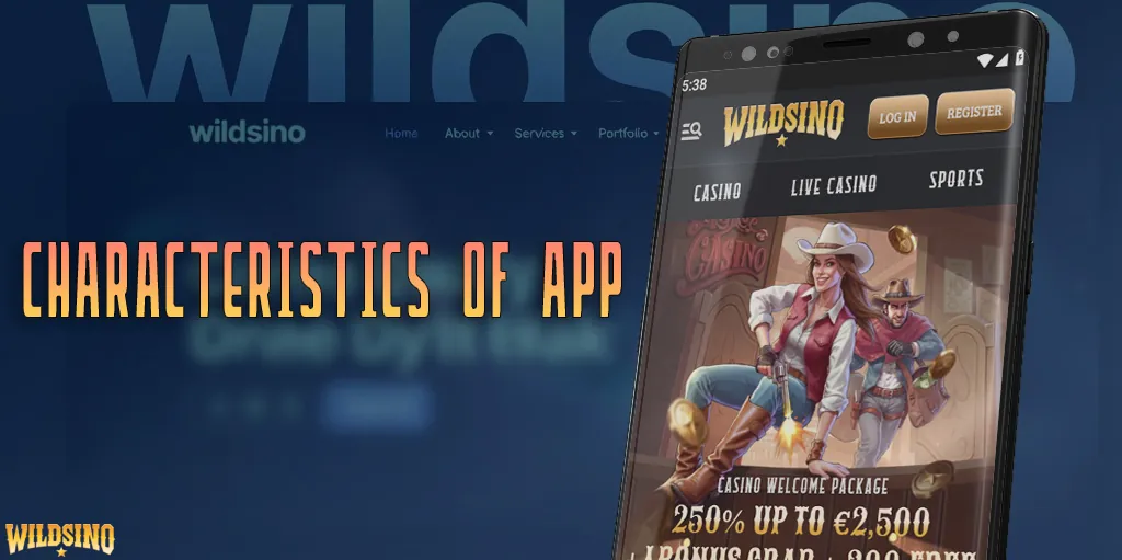 A detailed overview of the Wildsino mobile app features.