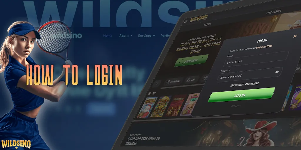 Logging into your account on the Wildsino website is as easy as 1-2-3.